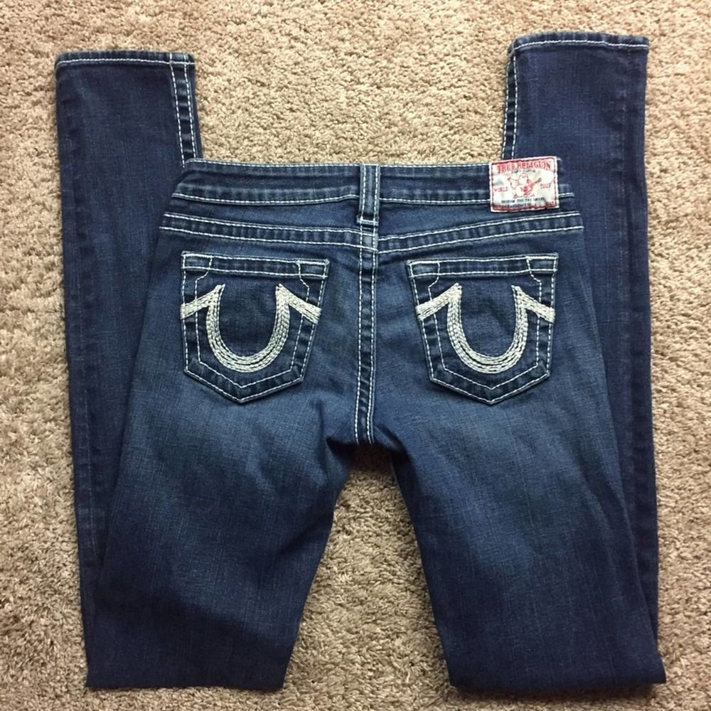 True Religion Rainbow Stella Skinny Jeans 28